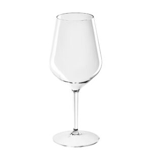 aperitif glass customizable with text and logo Wine Cocktail TT 470cc. -Transparent in unbreakable plastic