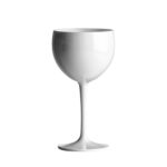 Wine glasses customizable with texts and 400cc Balloon PC logo. - white in unbreakable plastic