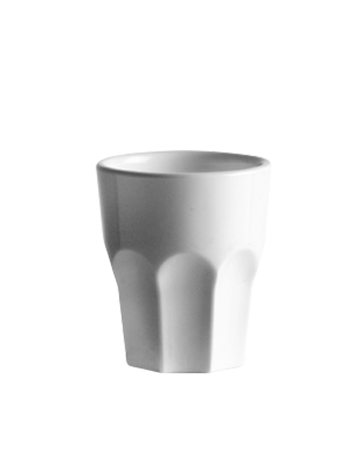 White shot glasses in acrylic with your club logo printed stackable